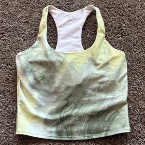 DSG Women's Vibrant Yellow and Gray Tank Top
